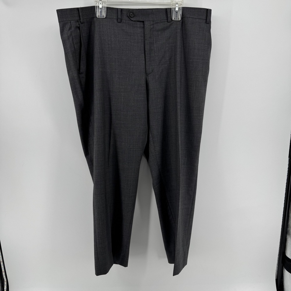Lauren Ralph Lauren Mens 42x30 Gray 100% Wool Dress Pants Flat Front Trousers